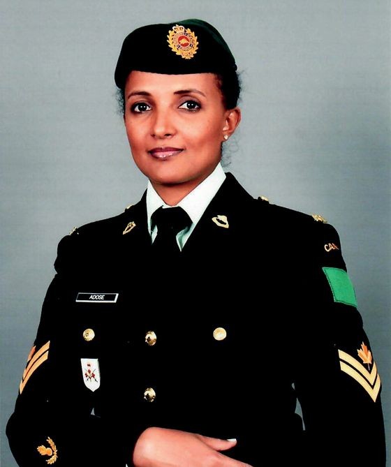 Nadia Adose in Canadian Armed Forces uniform